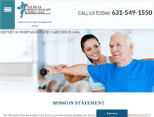 Tablet Screenshot of dixhillssportstherapy.com